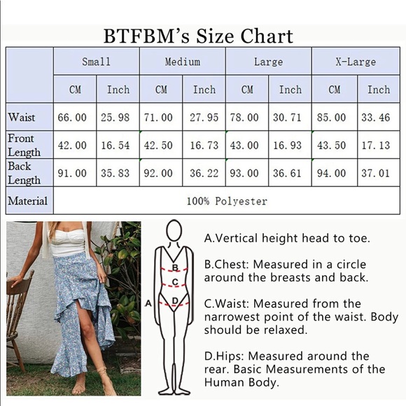 Boho floral print maxi skirt - Picture 5 of 5